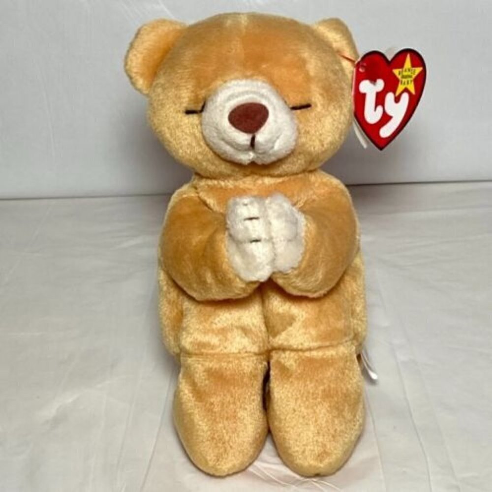 Ty Beanie Baby Original Hope The Praying Bear Retired 1998/1999‎ Tag Errors VHTF